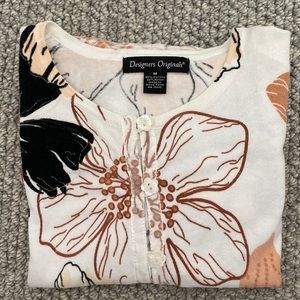 Vintage Cardigan Floral Sweater